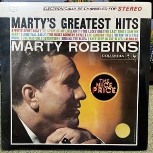 Sealed ! 1959 MARTY ROBBINS - MARTY'S GREATEST HITS RECORD, LP, VINYL Shrinkwrap